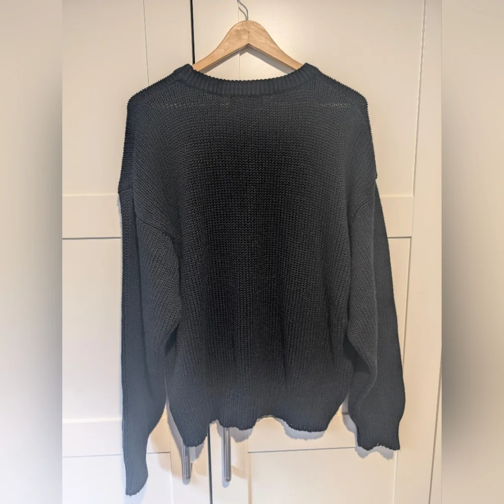 Vintage Givenchy Monsieur 1980s Wool-Blend Luxury Logo Sweater -L- - Picture 5 of 10